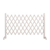 Maxbell Wooden Dog Gate Door Expanding Folding Fence Accessory Professional Foldable 190cmx90cm White