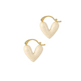 Maxbell Heart Shape Girls Earring Stud Drop Earrings Jewelry Lightweight Accessories White