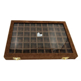 Maxbell Velvet Stackable Jewelry Display Tray Case for Jewellery Earrings Brown