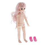 Maxbell Cute 21 Ball Jointed Princess Doll DIY Dress up Toys Gift Light Pink Hair