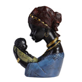 Maxbell Resin Figurines Collectibles Ornaments for Study Office Desk Table Blue