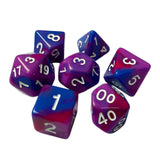 Maxbell 7x RPG Dice Set Polyhedron Game Dice for Party Supplies Family Gathering Bar Style D