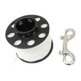 Maxbell Scuba Diving Reel with Clip White Line for Spearfishing Underwater Equipment 40meters