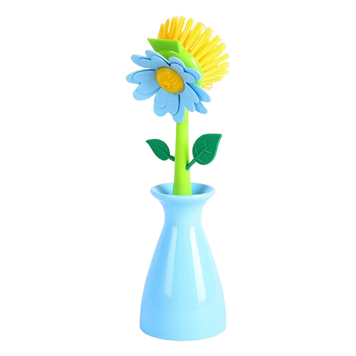 Maxbell Pot Brushes Vase Shape Decoration Sturdy Hanging for Restaurant Household Blue