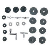 Maxbell 23 Pieces Attachment Cymbal Felts Washers Wing Nuts Cymbal Replacement grey