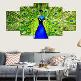 Max Maxb Modern Art Painting PVC Print Picture Home Wall Decor Unframed Peacock