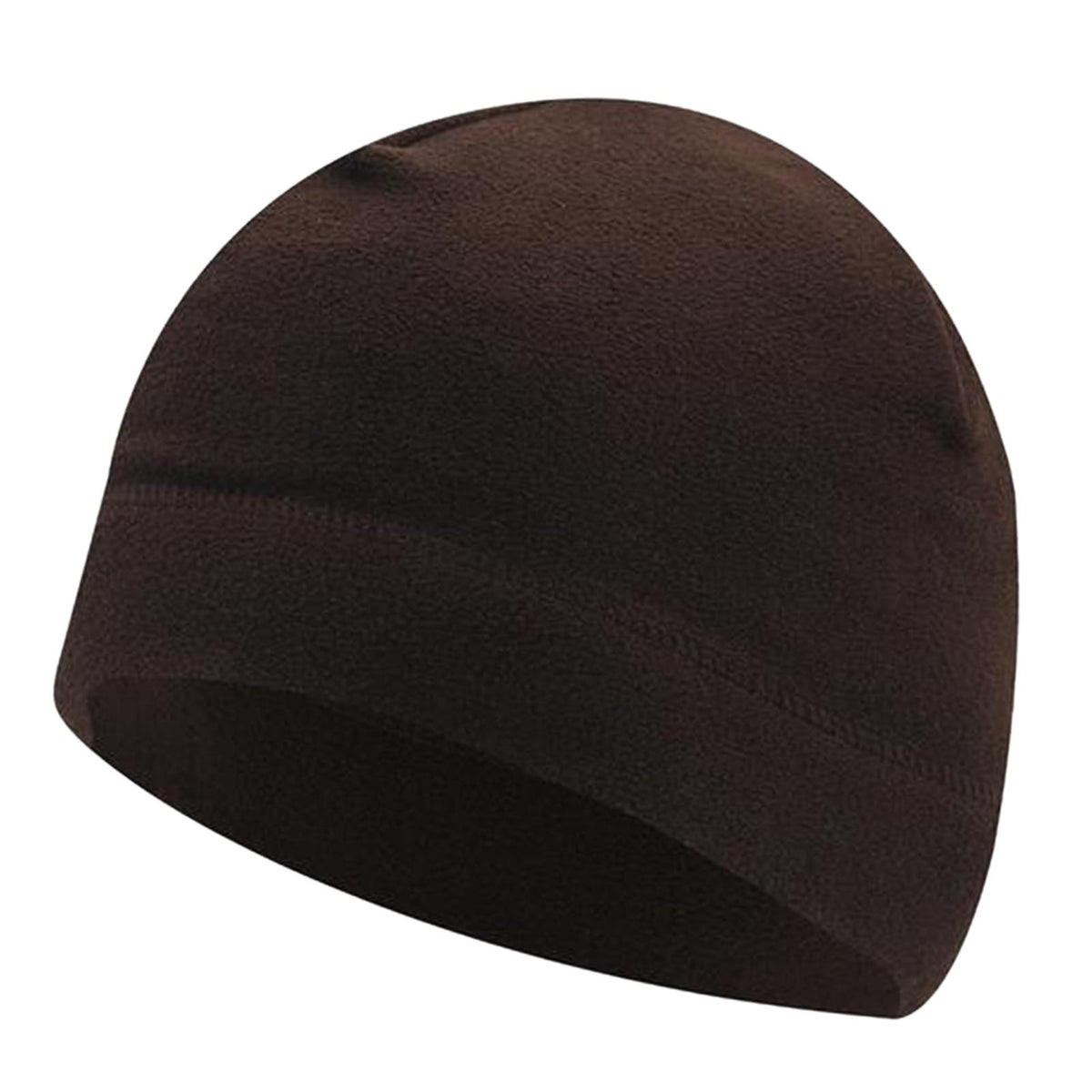 Maxbell Windproof Skull Hat Men Lightweight Winter Beanie for Basketball Hiking Brown