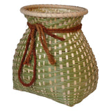 Maxbell Bamboo Basket Planter Vase Organizer for Floral Arrangement Kitchen Home 12x16cm