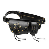 Max Retro Gothic Steampunk Rock Waist Pack Shoulder Bag Purse Fancy Chest Bag