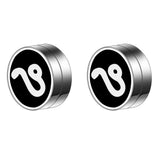 Maxbell Constellation Earrings Clips Stainless Steel Punk Magnet Ear Studs Leo