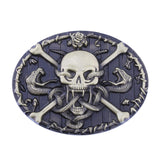 Maxbell Metal Western Belt Buckle Alloy Skeleton Head Buckle Leather Belt Accessory