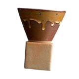 Maxbell Coffee Mug Ceramic Traditional Espresso Mugs for restaurants Cafe Bar Kitchen Brown