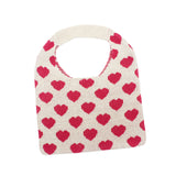 Maxbell Portable Women Knitted Handbag Tote Party Shopping Hollow Heart Summer Red