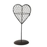 Maxbell Iron Wire Heart Frame Stand Succulent Pot Metal Hanging Planter Plant Holder