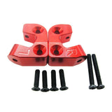 Max RC Rear Suspension Arm Mount Silver Upgrade Part Accessory Red