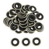 Max 50pcs M14 Oil Drain Plug Crush Washer Gaskets Fits for GM Chevrolet Dorman