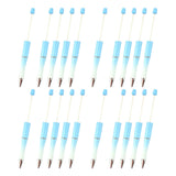 Maxbell 20Pcs Beadable Pens Kit Printable Bead Ballpoint Pen for Draw Exam Classroom Blue