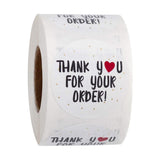 Maxbell 500Pieces Roll Thank You Packaging Sealing Stickers THANK YOU FOR YOUR ORDER