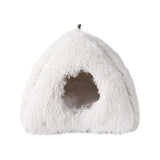 Maxbell Cat Nest Dog Kennel with Removable Cushion Tent House for Kitty Kitten White