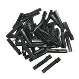 Maxbell 50Alligator Teeth Hair Clip Flat Single Prong Hair Clip DIY Headdress 46x7mm