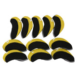 Maxbell 11Pieces Golf Iron Headcover Protector Guard, Golf Clubs Headcovers Numbered Yellow