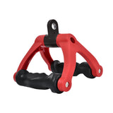 Maxbell Two D Rowing Handle Cable Attachment Back Training Gym Weight Workout Red