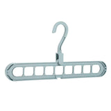 Maxbell Plastic Multi-Port Clothes Hanger Organizer  Light Blue