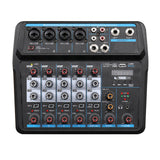 Maxbell 6 Channel Audio Mixer Portable LED Digital Display for Podcast Singing PC