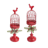 Maxbell 2 Pieces Retro Candle Holder Candelabras Candlestick for Living Room Decor Birdcage