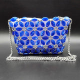 Max DIY Art& Crafts Acrylic Beaded Bag Kits Crossbody Bag Making Supplies Tools Navy