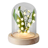 Maxbell Flowers Night Light Handmade DIY Battery Operated Dome Birthday Gift