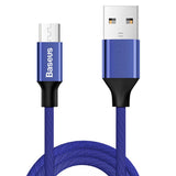Maxbell BASEUS Micro USB Charger Charging Lead Data Sync 2A Cable 1M 1.5M 1.5m blue