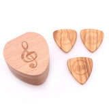 Max Guitar Pick Plectrum Wooden Box Musical Parts for Guitar Lover Headstock