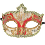 Maxbell Mardi Gras Masquerade Mask Costumes Accessory for Photo Prop Party Carnival Red