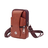 Maxbell Waist Bag Pouch Fanny Pack Waterproof for Running Men Fishing Yellow Brown