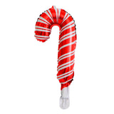 Maxbell 10pcs Mini Christmas Aluminum Foil Balloon Xmas Party Decor Props Cane