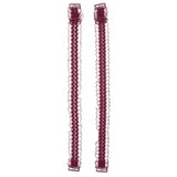 Maxbell Women Floral Lace Bra Straps Adjustable Shoulder Straps Replacement Burgundy