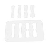 Maxbell Leather Acrylic Template Set Keychain Pattern Stencil DIY Handmade Tool No 3