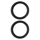 Maxbell 2Pcs Gymnastics Rings Bar Attachment Workout for Women Men Training Gym Ring Black