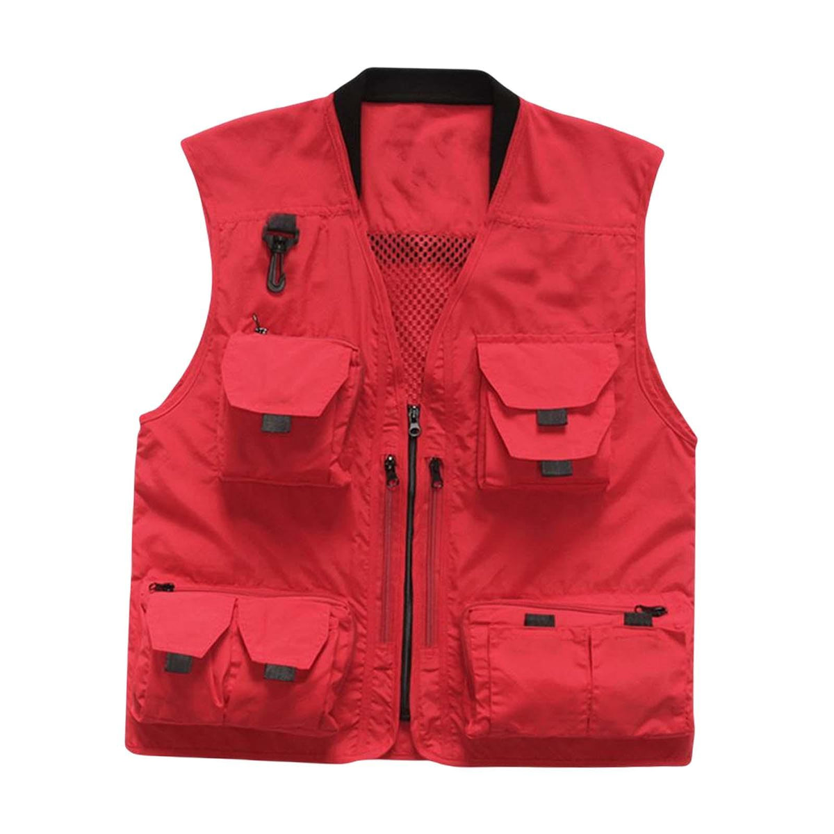 Maxbell Casual Fishing Vest Mesh Hiking Clothes Fishermen Outdoor Costume Mens L