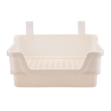 Maxbell Rabbit Toilet Box Hamster Indoor Potty Trainer Corner Litter Guinea Pig Pets White