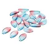 Maxbell 20x Petals Glass Beads Loose Spacer Bead for DIY Jewelry Making Blue Red