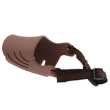 Max 1 Pc Anti-Barking Anti-Biting Silicone Muzzle Mouth Cover for Dogs Coffee XL