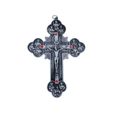 Maxbell Religious Crucifix Christian Cross Pendant for Travel Holiday Anniversary Silver