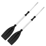 Maxbell 1 Pair Aluminum Alloy Detachable Kayak Paddles Adjustable for Dinghy Canoe