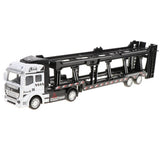 Maxbell 1:50 Alloy Diecast Trailer Truck Pull Back Carrier Vehicle Kids Toy  White