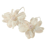 Maxbell Large Flowers Dangle Tassel Jewelry Stylish for Wedding Banquet Graduation