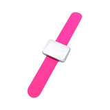 Maxbell Silicone Wrist Strap Bracelet Convenient Hair Clip Holder Professional Rose red