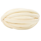 Maxbell Chunky Wool Yarn Filling Soft Knitting for Scarf Sweater Bed Fence Crochet milk yellow