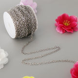 Maxbell Stainless Steel Cable Chain Necklace for Men Women DIY Crafting 12m 4mm